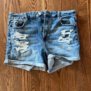 American Eagle Ne(x)t Level Stretch Curvy Hi-Rise Shortie Jean Short
